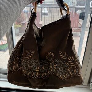 Gucci Brown Embroidered Women's Bag